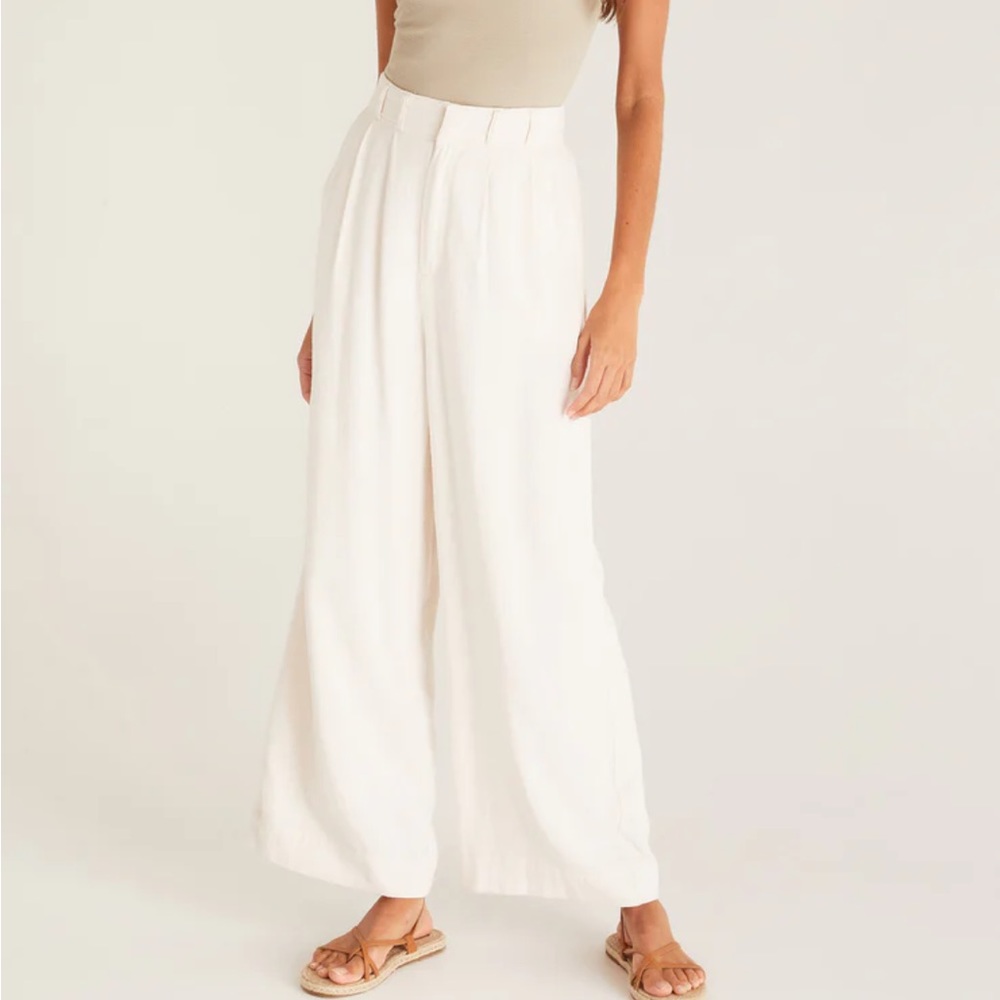 Z Supply Cream Wide Leg Pants
